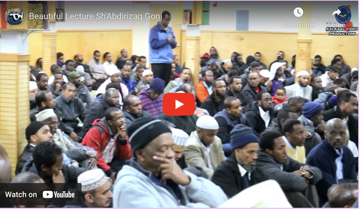 Beautiful Lecture Sh' Abdirizaq Goni